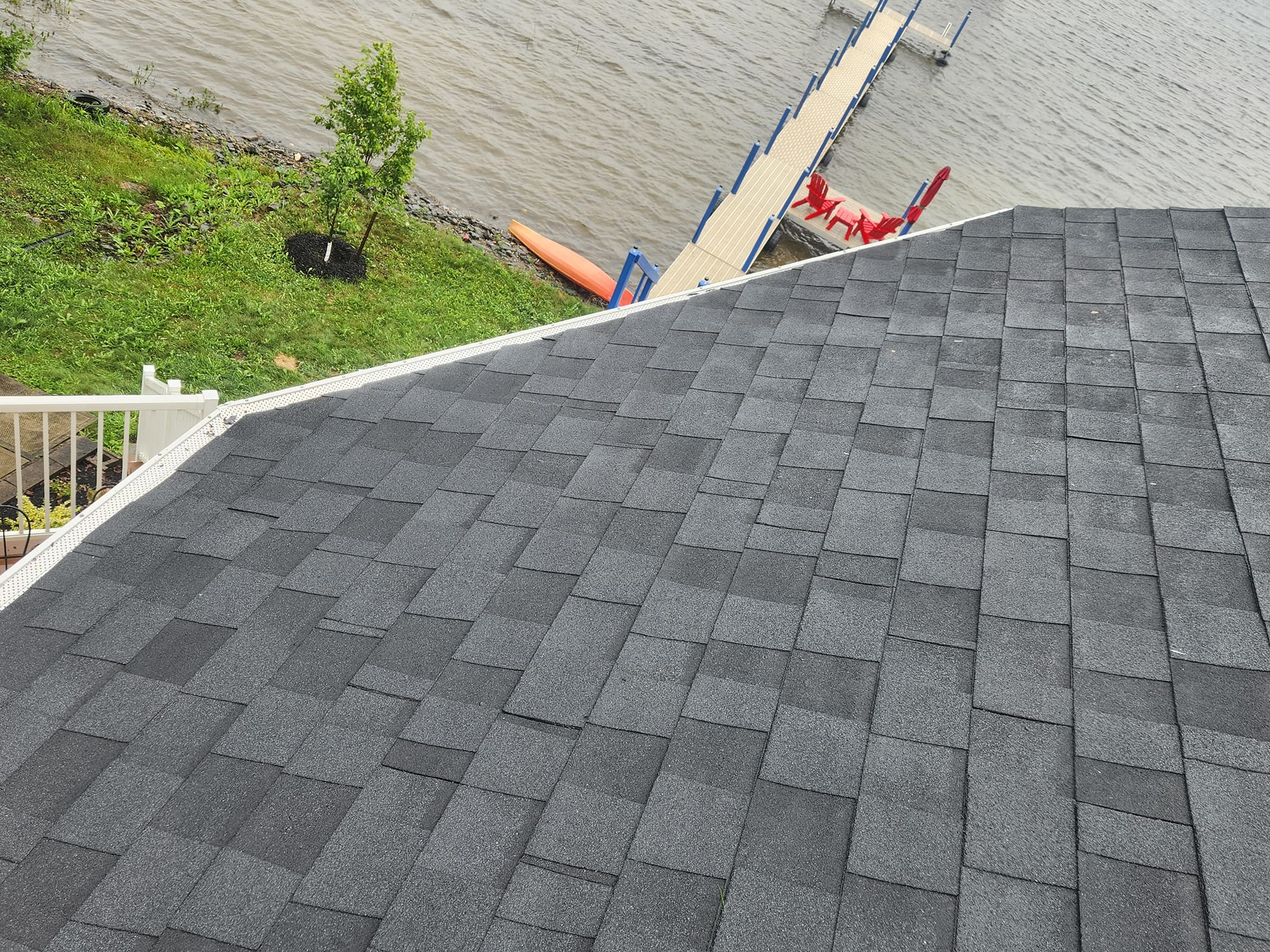 Completed roofing project